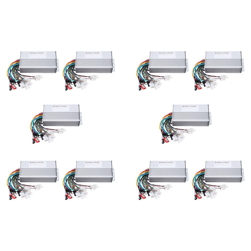 10X 48V 60V 64V 72V 1000W 1500W Electric Controller 12 Tube Dual Mode E-Bike Brushless Controller Speed Motor