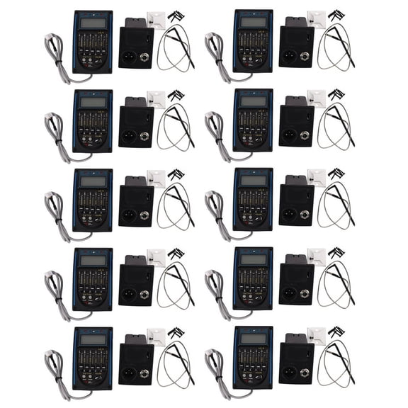 10X 5 Band EQ Equalizer Pickup, Acoustic Guitar Preamplifier Tuner with LCD Tuner and Volume Control LC-5