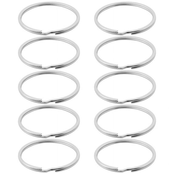 10X Quality 50Mm Keyring Split Ring Set Heavy Duty Large Key Loop Sprung Hoop
