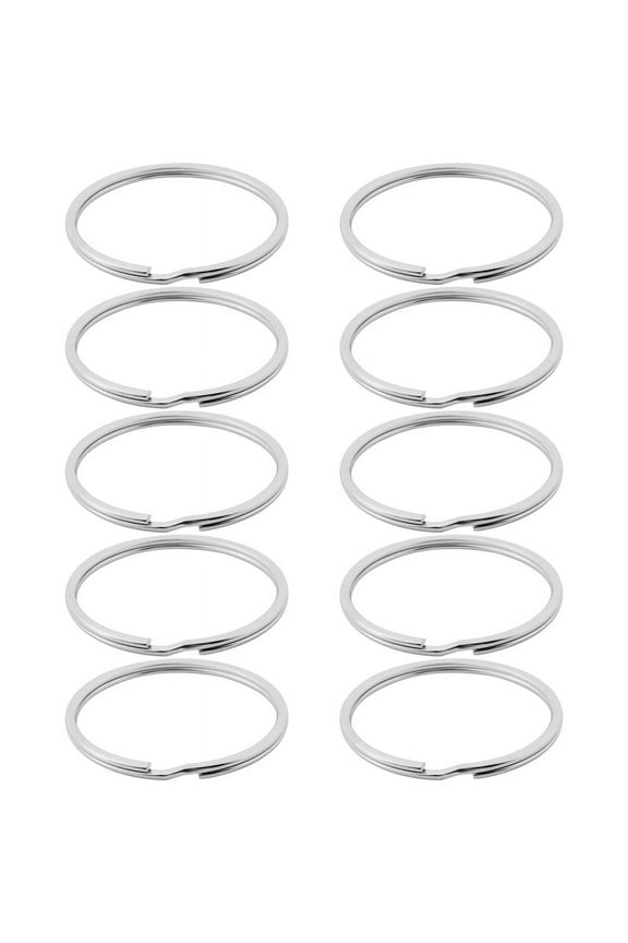 10X Quality 50Mm Keyring Split Ring Set Heavy Duty Large Key Loop Sprung Hoop
