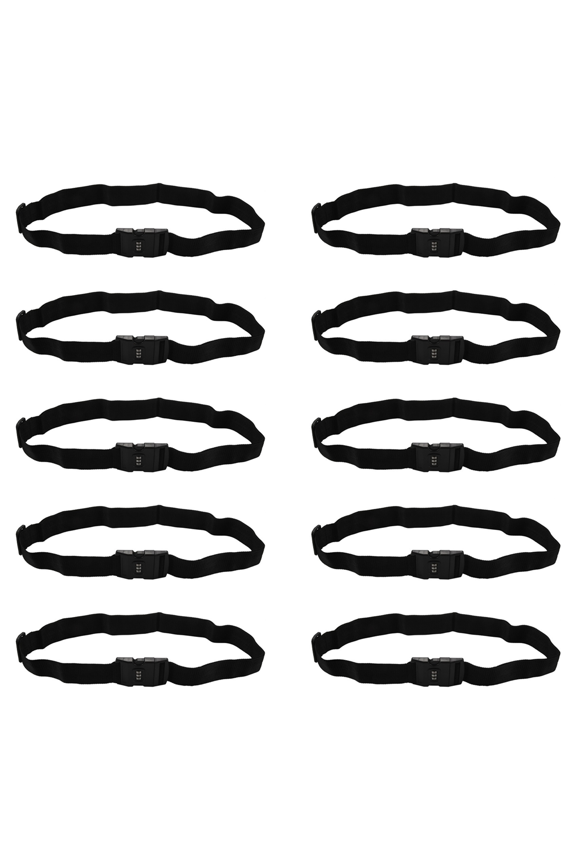 10X Adjustable Luggage Suitcase Strap Baggage Belt Tie Down Travel Secure Lock Black