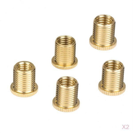 10X Aluminum Alloy Gear Knob Nuts Insert Set M10x1.25