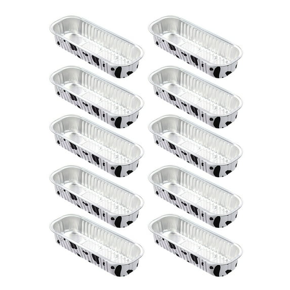 10X Aluminum Foil Tin Box,Disposable Aluminum Foil Tin Box (without Lid) 10Pc Cow Color,Disposable Aluminum Foil Tin Box Square Aluminum Foil Box Baking Color Tin Paper Box