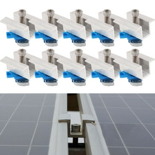 30/35/40mm middle clamps ALU black for solar modules, photovoltaic PV  mounting