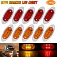thumbnail image 1 of 10X Amber/Red Side Marker Clearance Trailer Truck RV LED Light Waterproof 12/24V, 1 of 9