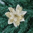 10X Artificial Christmas Glitter Flower Tree Hanging Xmas Party Tree