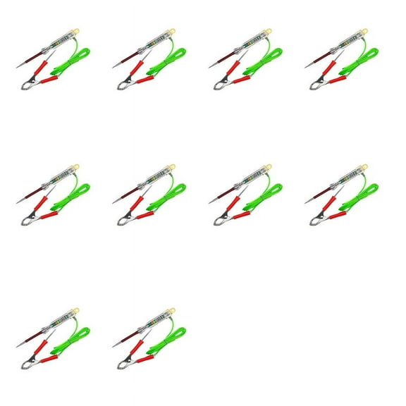 10X Automotive LED Circuit Tester 6-24V Test Light with Probes 47 Inch Antifreeze Wire Alligator for Testing