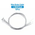 thumbnail image 1 of Bicycle Bike Brake Cables Stainless Steel Front Rear Inner Wire 5.6ft / 1.7m 10X, 1 of 12
