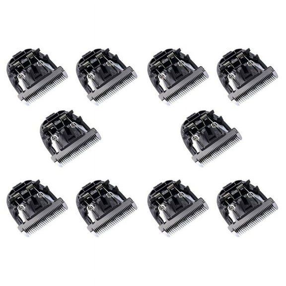 10X Black Ceramic Titanium Knife Pet Dog Hair Trimmer Blade Clipper Head for P2 P3 P6 P9 S1 ZP-295 ZP-293 4,10 x Clipper Head,black
