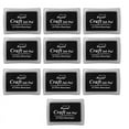 thumbnail image 1 of 10X Black Ink Pad Inkpad Rubber Stamp Finger Print Craft Non-, 1 of 10