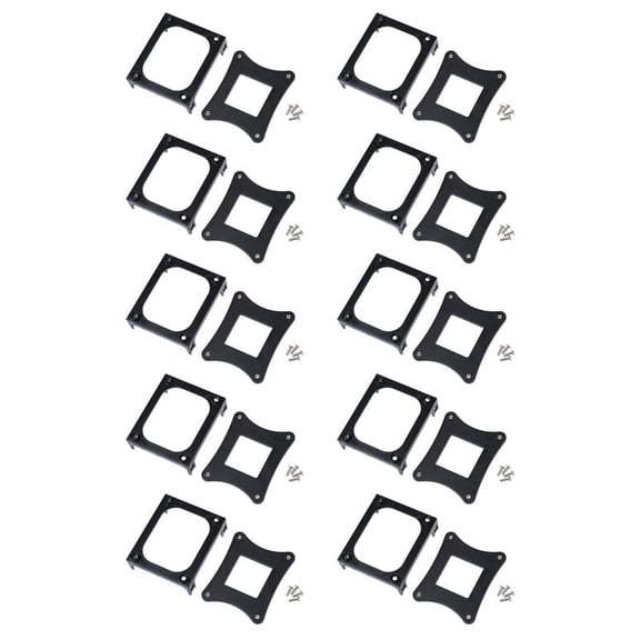 10X Black Plastic CPU Fan Mounting Bracket Base for Socket 478
