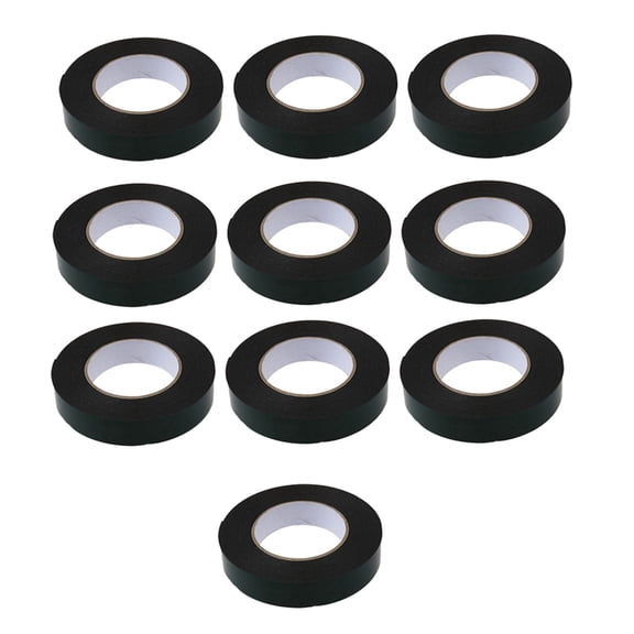 10X Black Super Strong Permanent Double Sided Self Adhesive Foam Car Trim Body Tape Width:25Mm