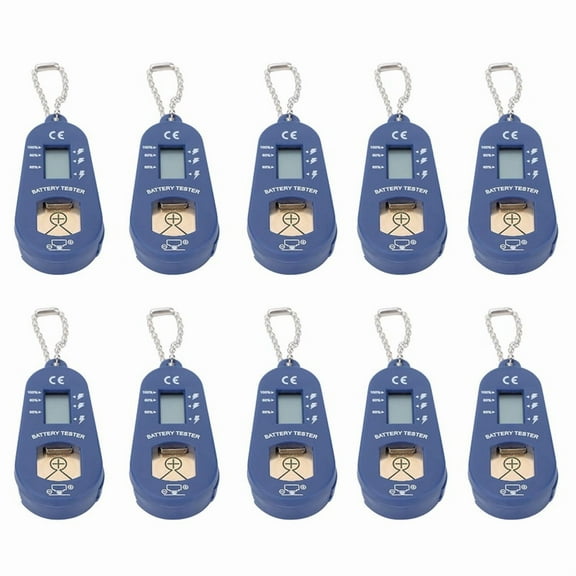 10X Button Battery Tester, Keychain Pocket Portable and Battery Tester to Check Remaining Battery Power