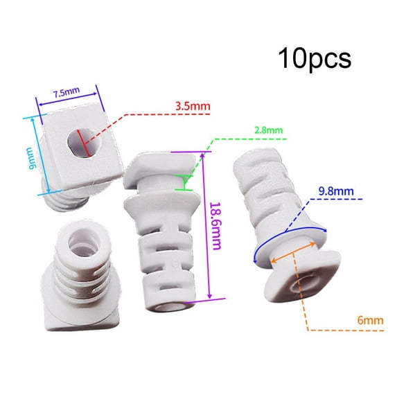 10X Cable Gland Connector Rubber Strain Relief Cord Power Tool Cable Sleeves