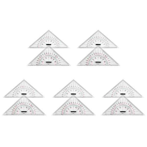 10X Chart Drawing Triangle Ruler for Ship Drawing 300mm -Scale Triangle Ruler