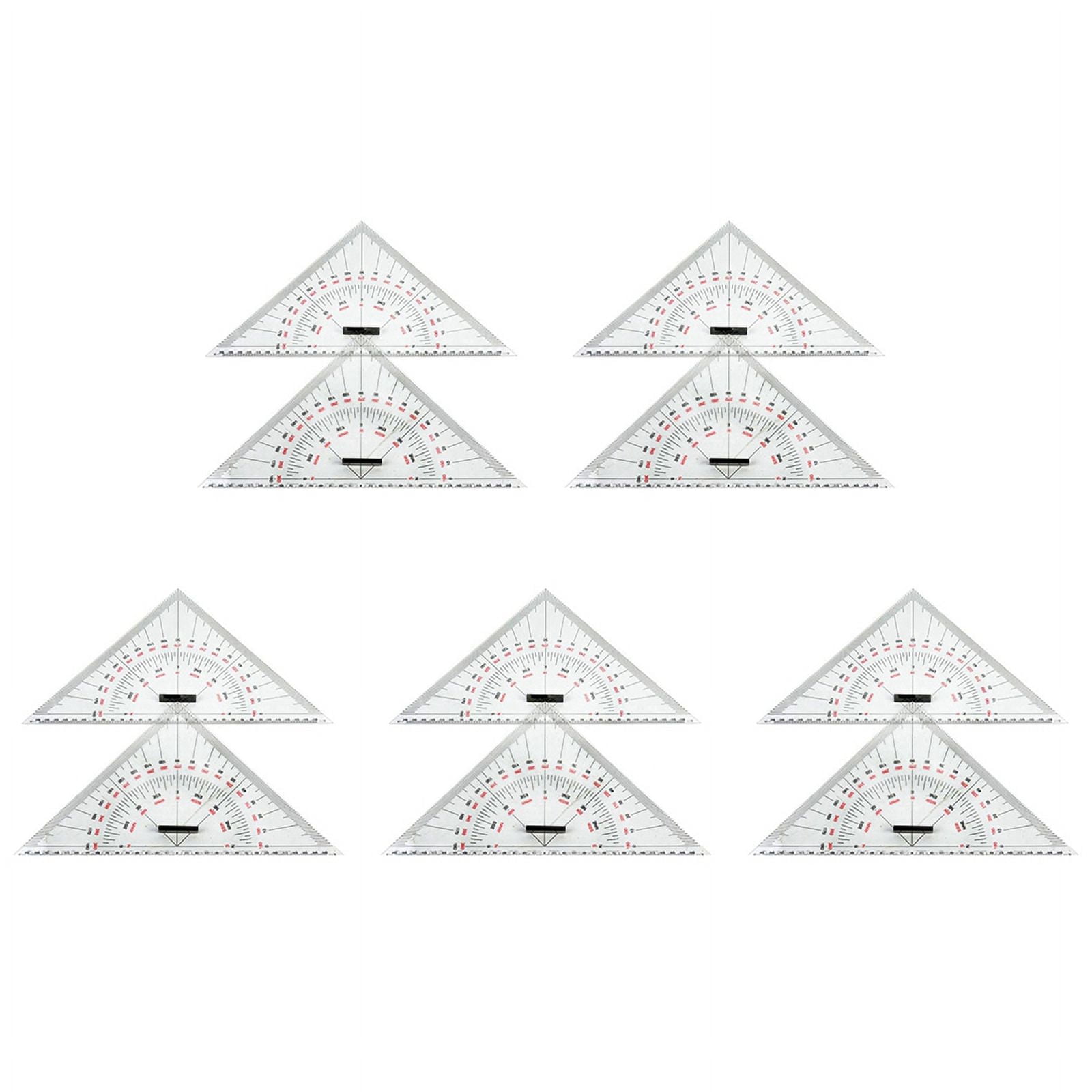 10X Chart Drawing Triangle Ruler for Ship Drawing 300mm -Scale Triangle ...