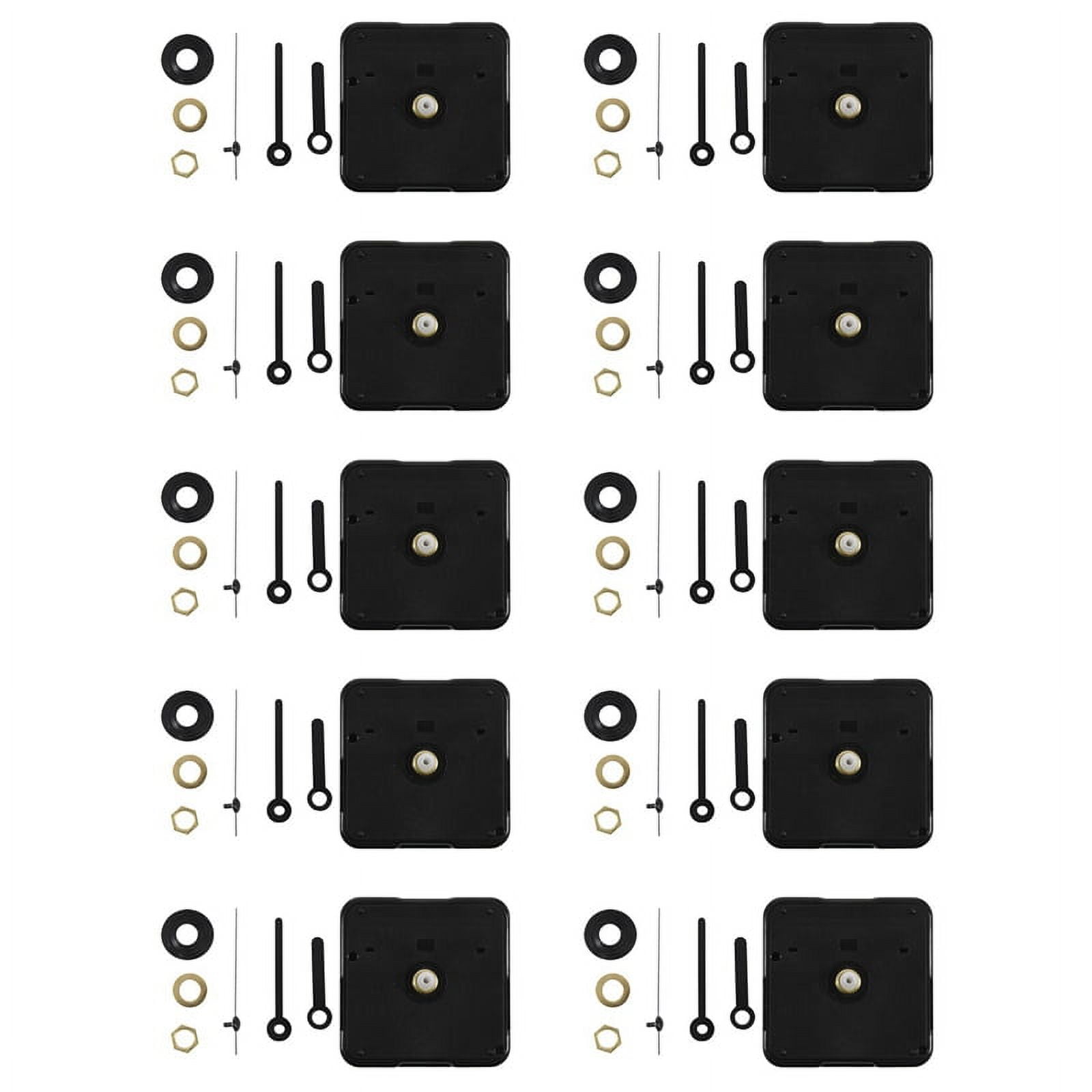 10X Clock Movement with Short Hands, 4/ 25 Inch Maximum Dial Thickness, 3/ 5 Inch Total Shaft Length