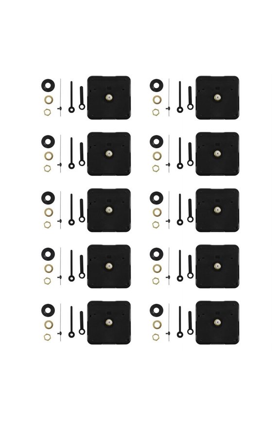 10X Clock Movement with Short Hands, 4/ 25 Inch Maximum Dial Thickness, 3/ 5 Inch Total Shaft Length