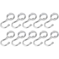 thumbnail image 1 of 10X Coat Hooks 25mm Dia Round Tube Wardrobe Adjustable Hanging Clothes Clothes Rail DE en, 1 of 4