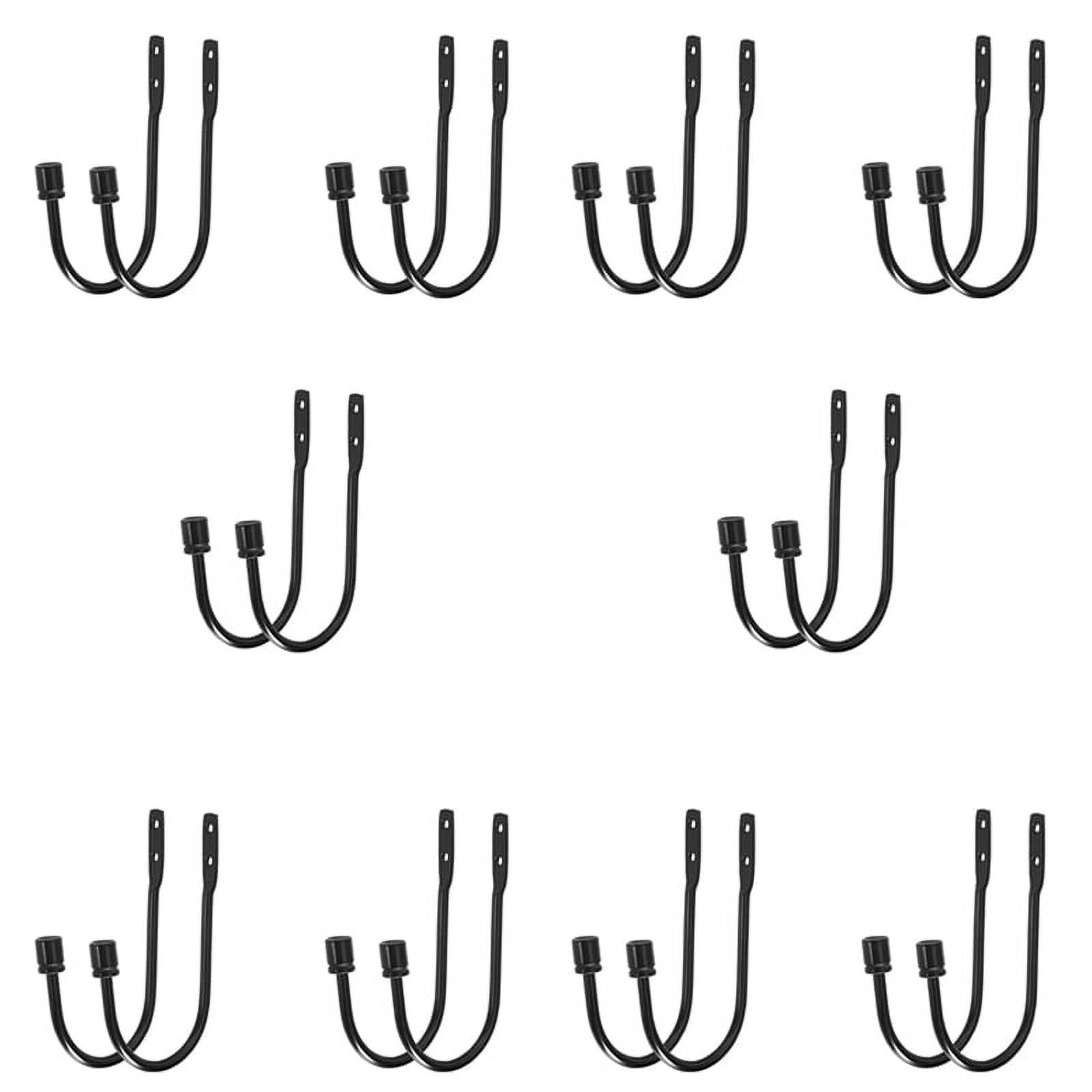 10X Curtain Holdback, Wall Mounted Curtain Tieback Hooks, Metal