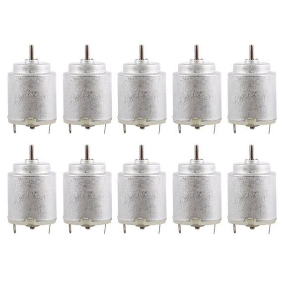 10X DC 3V-6V 16500RPM Output Speed Micro-Motor for DIY Toys Car Ship,10 x Micro-Motor,Silver