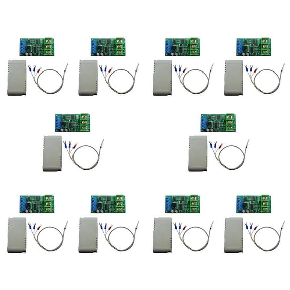 10X DC 8-25V PT100 Thermal Resistance to Temperature Converter RS485 Modbus RTU RTD Sensor Module Kit PTA9B01
