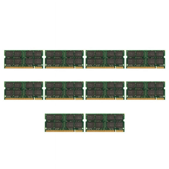 10X DDR 1GB Laptop Memory Ram SODIMM DDR 333MHz PC 2700 200Pins for Notebook Sodimm Memoria,10 x Ram Memory,green