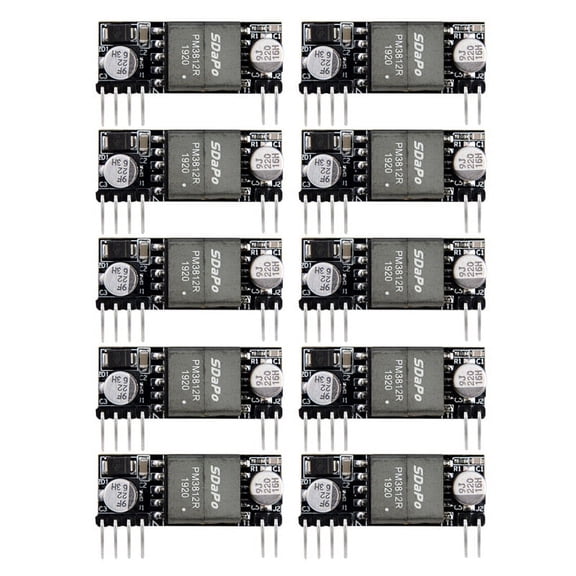 10X DP1435 Embedded Pin Type Standard 48V Small Size Supports 100M Gigabit PoE Module,10 x DP1435 PoE module,black
