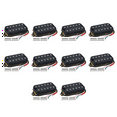 10X Electric Guitar Humbucker Pickups Bridge Alnico V Pickup Black