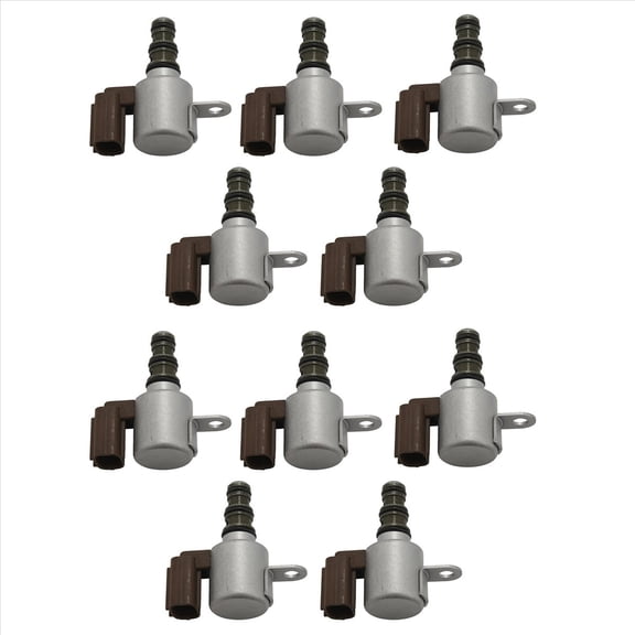10X Engine Transmission Solenoid Valve 28400-PWR-003 Auto Parts for Jazz Fit,10 x Transmission solenoid valve,Brown & Silver