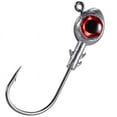 thumbnail image 1 of Dr.Fish 10 Pack Fishing Jig Heads for Bass 3D Big Eyes Hooks Crappie Saltwater 1/2oz Red Eye, 1 of 8