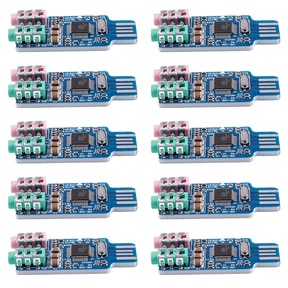 10X Free Driver USB Sound Card CM108 USB Sound Card Chip Blue,10 x Free driver USB Sound Card,Blue