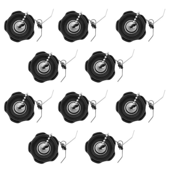 10X Fuel Tank Cap for and the Cap for Hidea 2.5F 3.5F 4F 2 Stroke 4HP 3.5HP 6HP,10 x Fuel tank cap,black