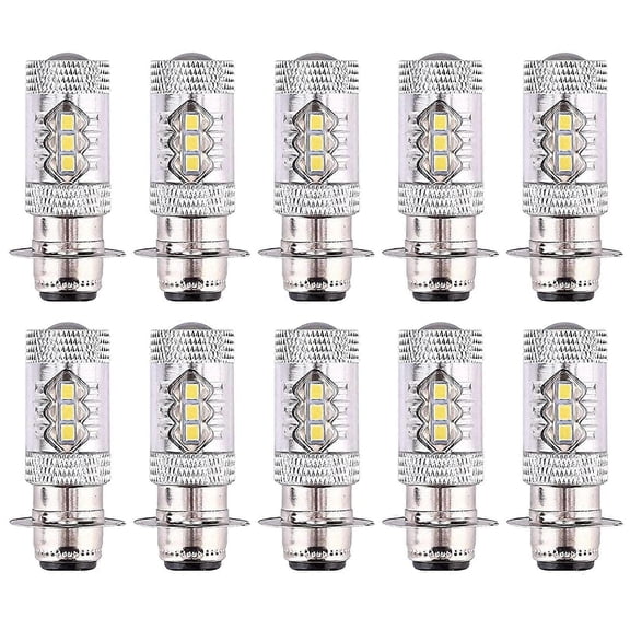 10X H6 Headlight LED Light Bulbs 12V White 80W Fog Light Bulb Auto Indicator Lamp 6000K Auto LED Pa