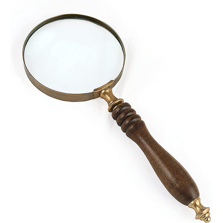 Brass 3 inch Magnifier Magnifying Lens Glass for Book Reading Best For Gift