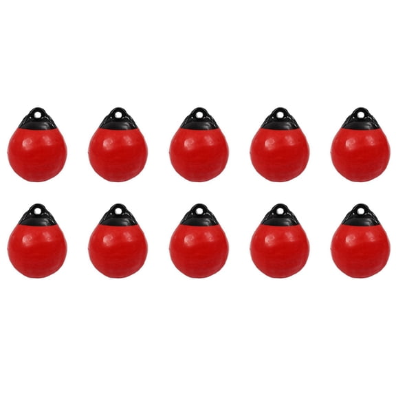 10X Heavy Duty PVC Boat Round Anchor Buoy Dock Bumper Inflatable Protection Marine Mooring Buoy Red