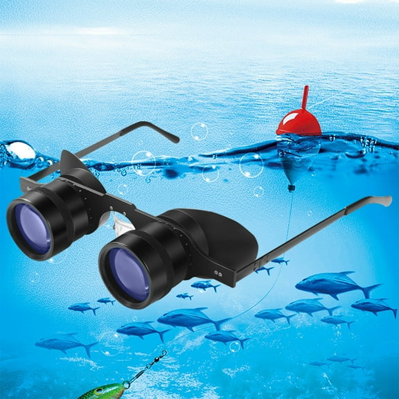 10X High Definition Portable Binoculars for Bird Watching Fishing Sightseeing Night Vision Hands-Free Design with Blue Film Optics