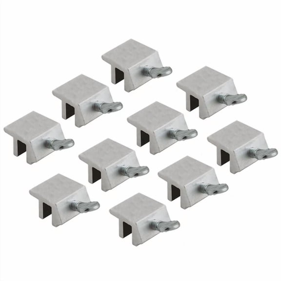 10X High Security Quick Installation Aluminum Sliding Screw Window Lock Silver