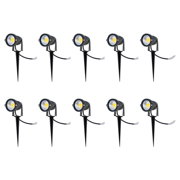 10X IP65 Outdoor Landscape LED Lawn Light Garden Spotlight 5W 12V AC DC