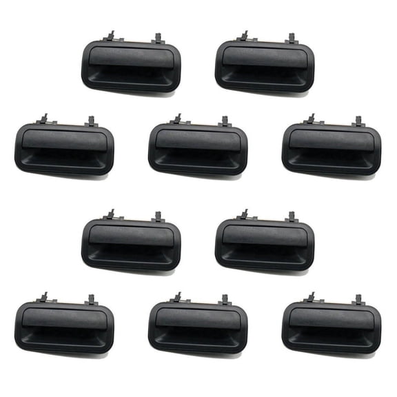 10X IZ1520106 Car Black Exterior Rear Left Door Handles Replacement for Rodeo Pickup 1998 1999 2000 2001 2002 2003,10 x Door Handle,Black