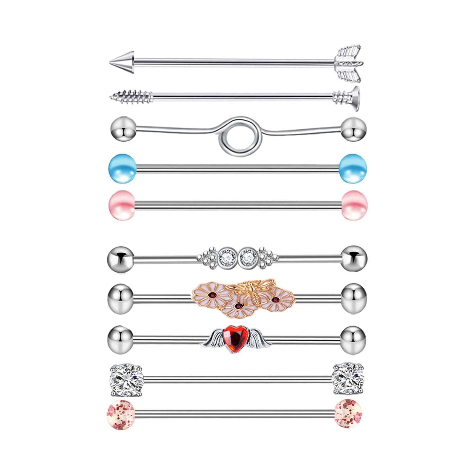 Stainless steel allergy piercing deals