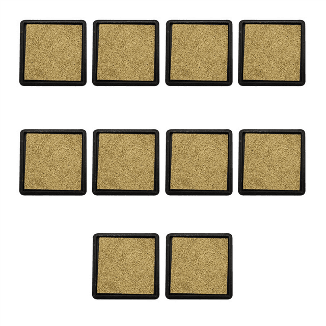 10X Ink Pad Stamp Pad for Wedding Letter Document Gold
