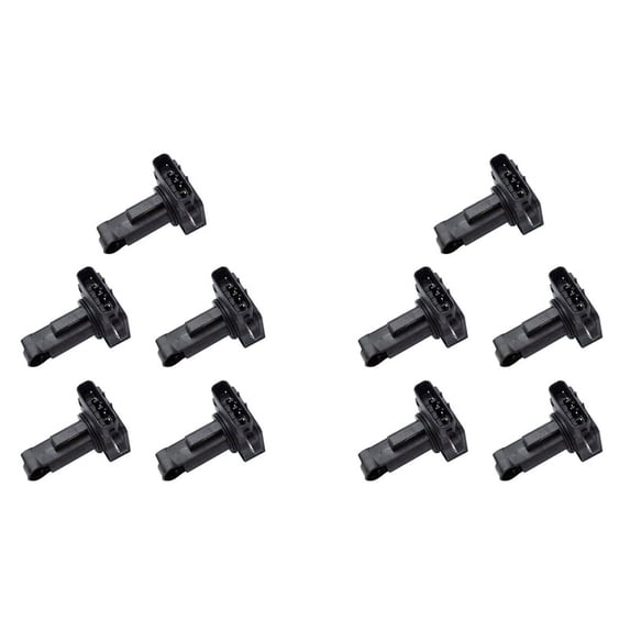 10X L3K9-13-215 197400-2240 Mass Air Flow Sensor for JAGUA RVANDEN PLAS XJ8 XK8 6 -7,10 x Sensor,Black