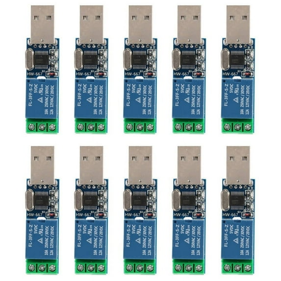 10X LCUS - Type 1 USB Relay Module USB Intelligent Switch Control