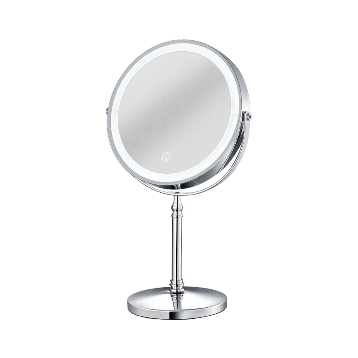 10X LED Mirror Rechargeable Make Up Mirror with 3 Colors, Brightness