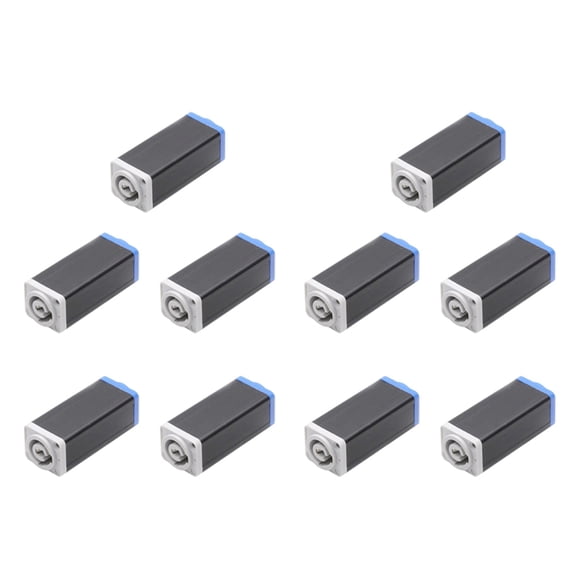 10X LED PowerCon AC Coupler Adapter Extender Connector High Quality Speakon Panel Mount Straight Adapter Blue to White,10 connector extender,Black&Blue&White