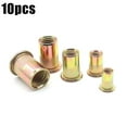 10X M3 M8 M10 Carbon Steel Knurled Nuts Rivet Nutsert Cap Flat Read