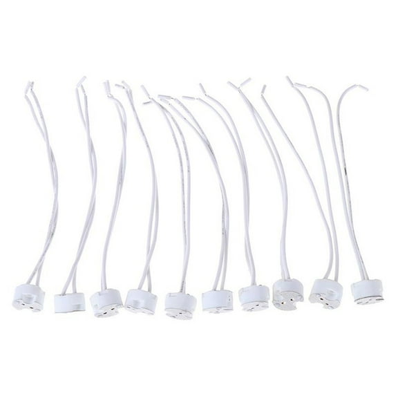 10X MR16 12V DOWNLIGHT LAMP HOLDER SOCKET HALOGEN CONNECTOR CONNECTION