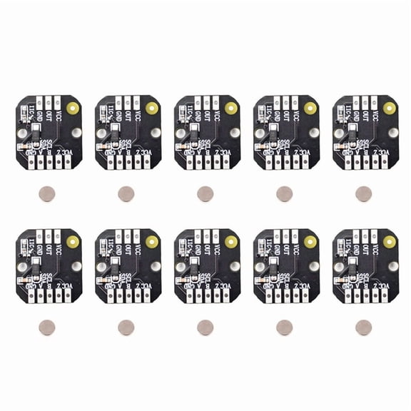 10X MT6701 Magnetic Encoder Module PWM/ Brushless Motor Encoder ABZ Mode 1024 Lines Replaces AS5600 Module