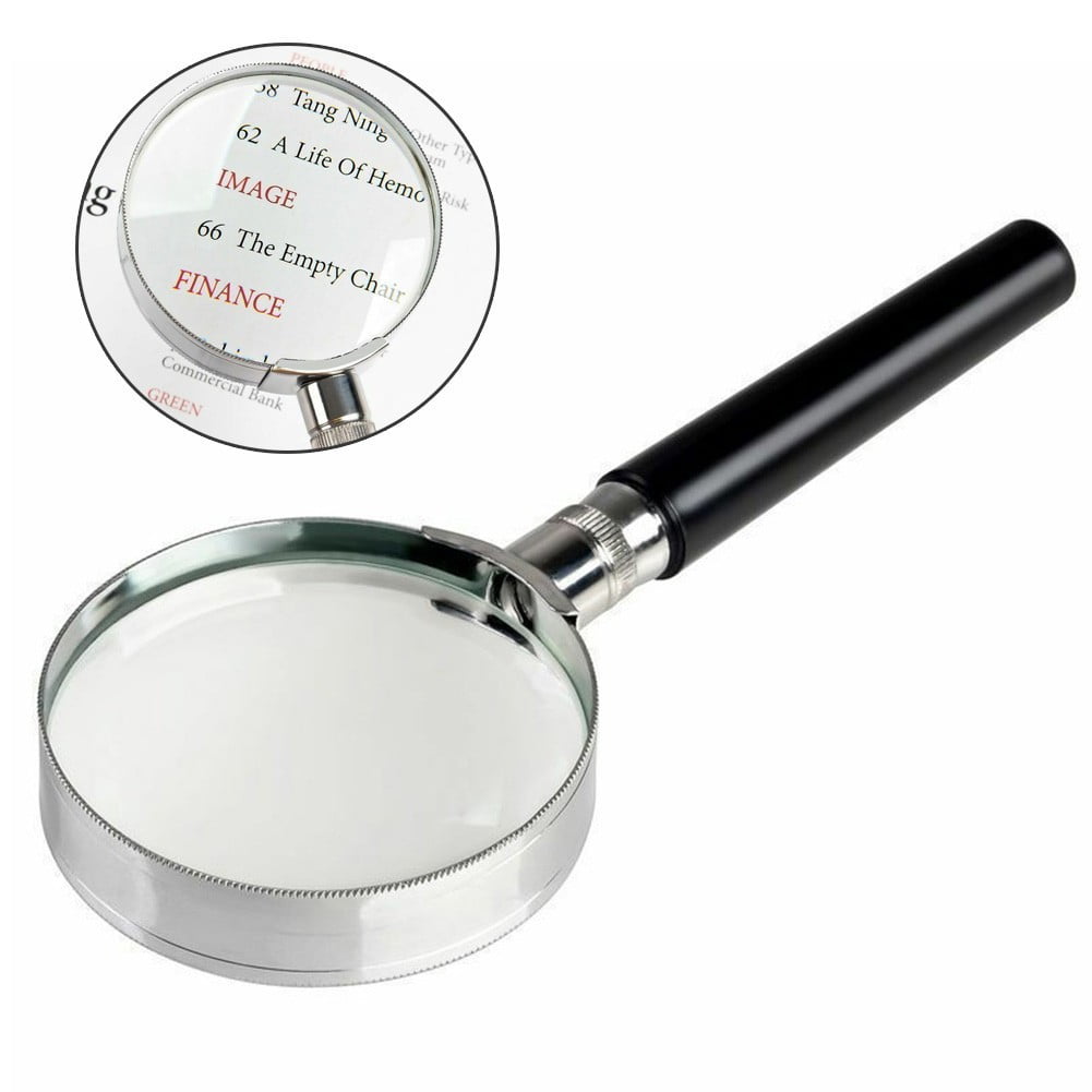 10X Magnification Handheld Magnifier Magnifying Glass Handle 50mm 2inch